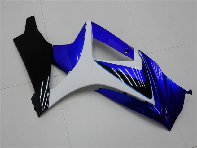 Billige Suzuki GSXR 1000 Motorrad Verkleidung 2007-2008 - Weiss Blau Schwarz Kein Aufkleber