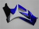 Billige Suzuki GSXR 1000 Motorrad Verkleidung 2007-2008 - Weiss Blau Schwarz Kein Aufkleber