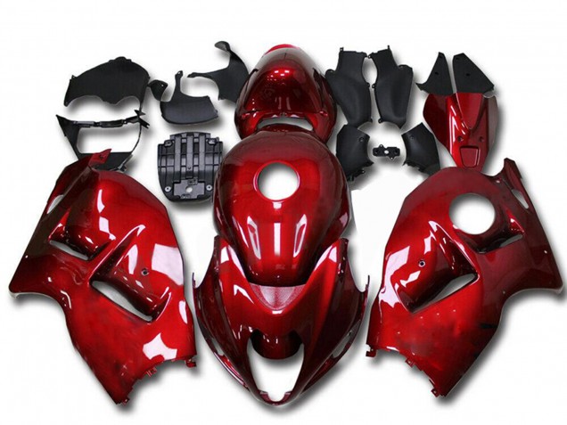 Billige Suzuki GSXR 1300 Hayabusa Motorrad Verkleidung 1996-2007 - Bonbon Rot