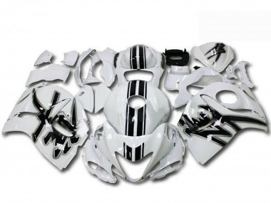 Billige Suzuki GSXR 1300 Hayabusa Motorrad Verkleidung 2008-2020 - Perl Weiss Schwarz