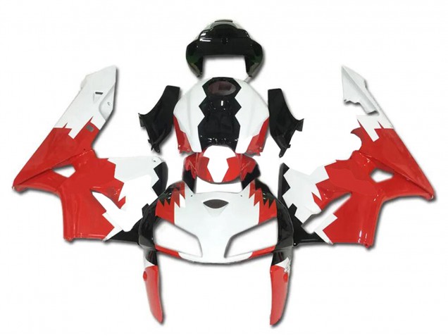 Billige Honda CBR600RR Motorrad Verkleidung 2005-2006 - Weiss Rot Schwarz