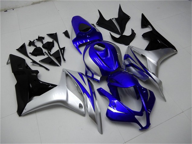 Billige Honda CBR600RR Motorrad Verkleidung 2007-2008 - Silber Blau Glanzendes Schwarz OEM Stil