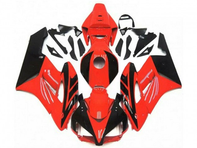 Billige Honda CBR1000RR Motorrad Verkleidung 2004-2005 - Rot Glanzendes Schwarz