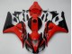 Billige Honda CBR1000RR Motorrad Verkleidungen Kit 2006-2007 - Rot Glanzendes Schwarz