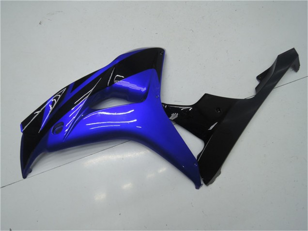 Billige Honda CBR1000RR Motorrad Verkleidung Kit 2006-2007 - Blau Glanzendes Schwarz