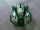 Billige Honda CBR1000RR Motorrad Verkleidung 2006-2007 - Weiss Grun Flamme