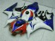 Billige Honda CBR1000RR Motorrad Verkleidung Kit 2006-2007 - Weiss Rot Blau HRC