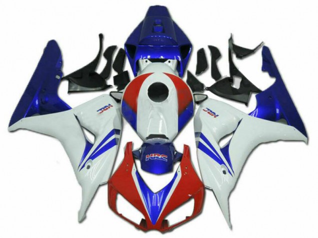 Billige Honda CBR1000RR Motorrad Verkleidung Kit 2006-2007 - Weiss Rot Blau HRC