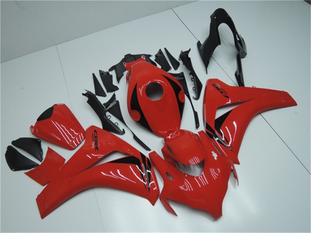 Billige Honda CBR1000RR Motorrad Verkleidung 2008-2011 - Rot Glanzendes Schwarz