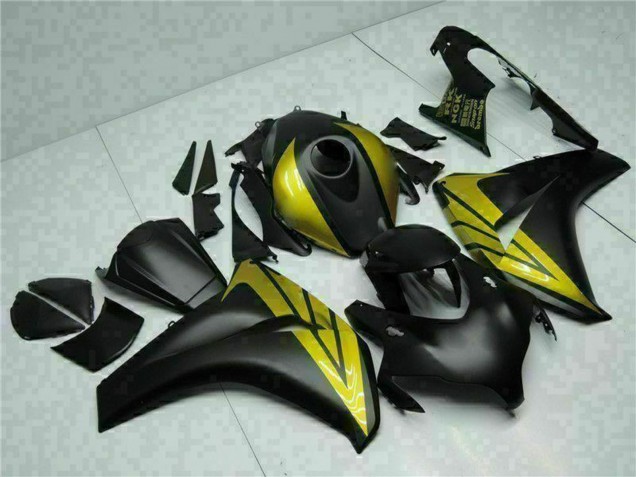 Billige Honda CBR1000RR Motorrad Verkleidung 2008-2011 - Matt Schwarz Gold