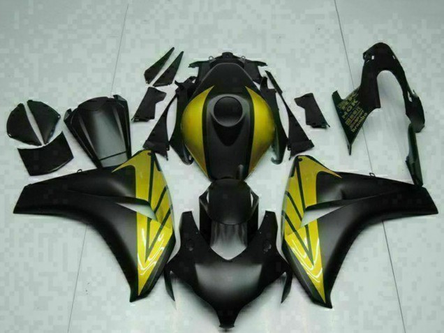 Billige Honda CBR1000RR Motorrad Verkleidung 2008-2011 - Matt Schwarz Gold