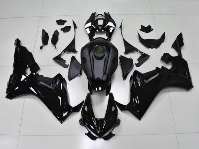 Billige Honda CBR1000RR Motorrad Verkleidung 2017-2023 - Glanzendes Schwarz Matt Schwarz