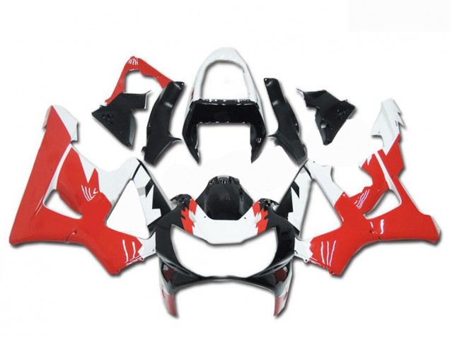 Billige Honda CBR900RR 929RR Motorrad Verkleidung 2000-2001 - Weiss Rot Glanzendes Schwarz