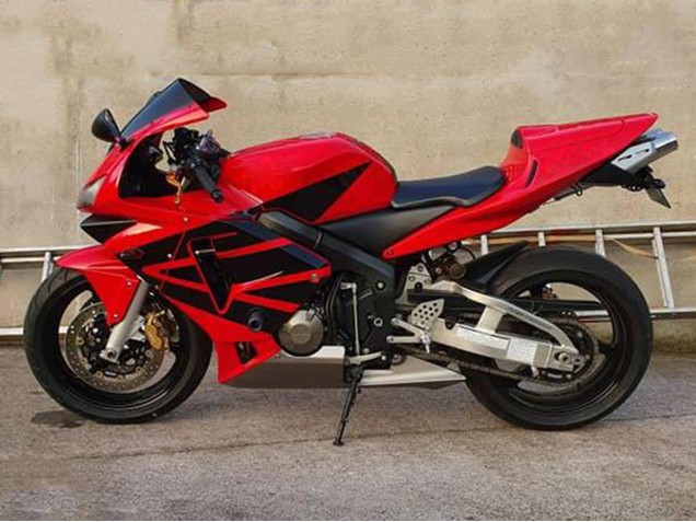 Billige Honda CBR600 F2 Motorrad Verkleidung 1991-1994 - Rot Matt Schwarz