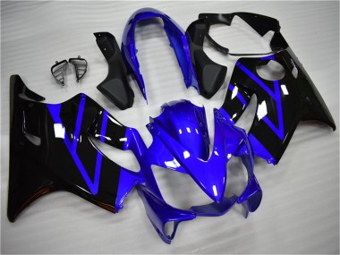 Billige Honda CBR600 F4i Motorrad Verkleidung Kit 2004-2007 - Blau Glanzendes Schwarz