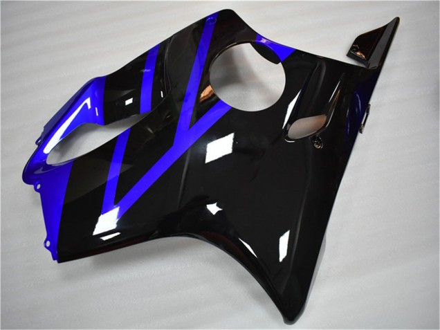 Billige Honda CBR600 F4i Motorrad Verkleidung Kit 2004-2007 - Blau Glanzendes Schwarz