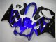 Billige Honda CBR600 F4i Motorrad Verkleidung Kit 2004-2007 - Blau Glanzendes Schwarz