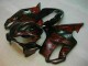 Billige Honda CBR600 F4i Motorrad Verkleidung 2004-2007 - Glanzendes Schwarz Rot Flamme