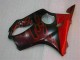 Billige Honda CBR600 F4i Motorrad Verkleidung 2004-2007 - Glanzendes Schwarz Rot Flamme