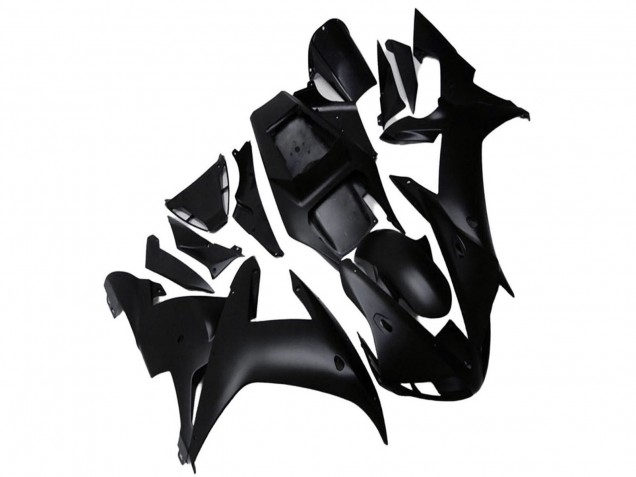 Billige Yamaha YZF R1 Motorrad Verkleidung 2002-2003 - Matt Schwarz