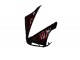 Billige Yamaha YZF R1 Motorrad Verkleidung 2004-2006 - Glanzendes Schwarz Rot Flamme