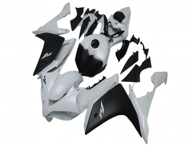 Billige Yamaha YZF R1 Motorrad Verkleidung 2007-2008 - Weiss Matt Schwarz