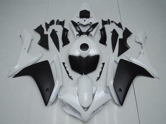 Billige Yamaha YZF R1 Motorrad Verkleidung 2007-2008 - Weiss Matt Schwarz