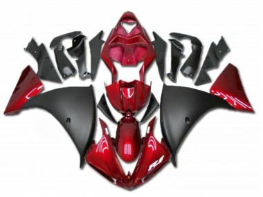 Billige Yamaha YZF R1 Motorrad Verkleidung 2009-2011 - Rot Matt Schwarz