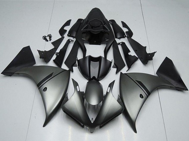 Billige Yamaha YZF R1 Motorrad Verkleidung 2012-2014 - Matt Grau Matt Schwarz