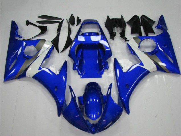 Billige Yamaha YZF R6 Motorrad Verkleidung 2003-2004 - Blau Weiss