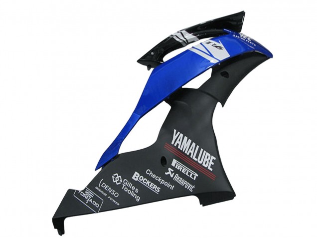 Billige Yamaha YZF R6 Motorrad Verkleidung 2008-2016 - Weiss Blau Matt Schwarz Yamalube