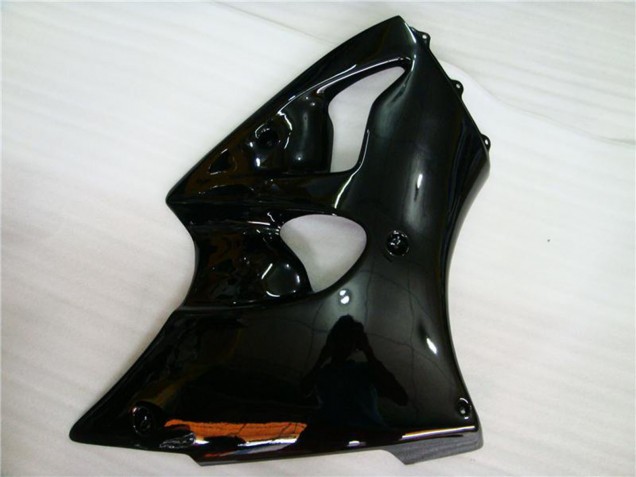 Billige Kawasaki ZX6R Motorrad Verkleidung 2000-2002 - Glanzendes Schwarz