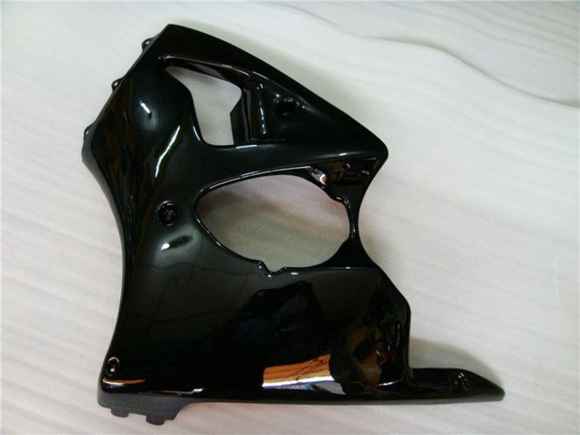 Billige Kawasaki ZX6R Motorrad Verkleidung 2000-2002 - Glanzendes Schwarz