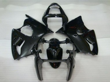 Billige Kawasaki ZX6R Motorrad Verkleidung 2000-2002 - Glanzendes Schwarz