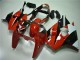Billige Kawasaki ZX6R Motorrad Verkleidung 2000-2002 - Weiss Rot Glanzendes Schwarz
