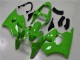 Billige Kawasaki ZX6R Motorrad Verkleidung 2000-2002 - Grun Schwarz