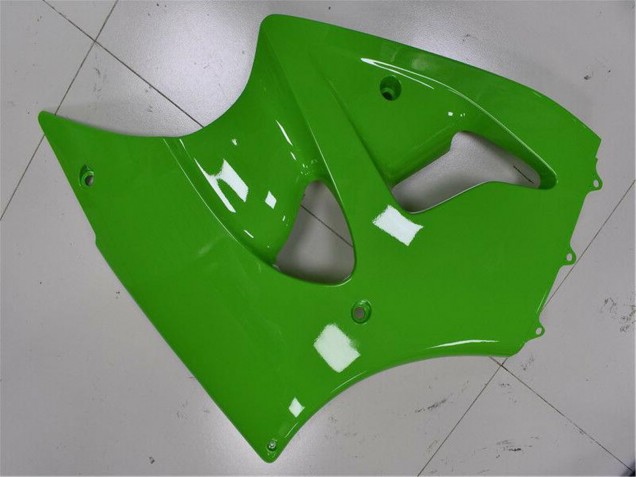 Billige Kawasaki ZX6R Motorrad Verkleidung 2000-2002 - Grun Schwarz