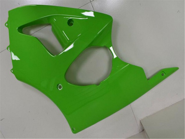 Billige Kawasaki ZX6R Motorrad Verkleidung 2000-2002 - Grun Schwarz