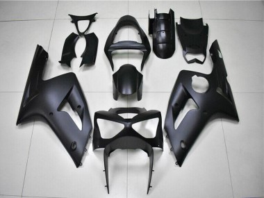 Billige Kawasaki ZX6R Motorrad Verkleidung 2003-2004 - Matt Schwarz