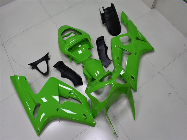 Billige Kawasaki ZX6R Motorrad Verkleidung 2003-2004 - Grun