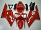 Billige Kawasaki ZX6R Motorrad Verkleidung Kit 2003-2004 - Rot