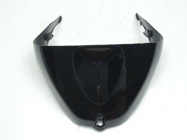 Billige Kawasaki ZX6R Motorrad Verkleidung 2005-2006 - Weiss Glanzendes Schwarz