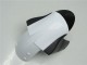 Billige Kawasaki ZX6R Motorrad Verkleidung 2005-2006 - Weiss Glanzendes Schwarz