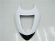 Billige Kawasaki ZX6R Motorrad Verkleidung 2005-2006 - Weiss Glanzendes Schwarz