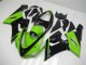 Billige Kawasaki ZX6R Motorrad Verkleidung 2005-2006 - Grun Glanzendes Schwarz