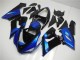 Billige Kawasaki ZX6R Motorrad Verkleidung Kit 2005-2006 - Blau Glanzendes Schwarz