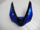 Billige Kawasaki ZX6R Motorrad Verkleidung Kit 2005-2006 - Blau Glanzendes Schwarz