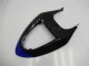 Billige Kawasaki ZX6R Motorrad Verkleidung Kit 2005-2006 - Blau Glanzendes Schwarz