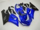 Billige Kawasaki ZX6R Motorrad Verkleidung 2005-2006 - Blau Matt Schwarz