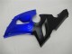 Billige Kawasaki ZX6R Motorrad Verkleidung 2005-2006 - Blau Matt Schwarz